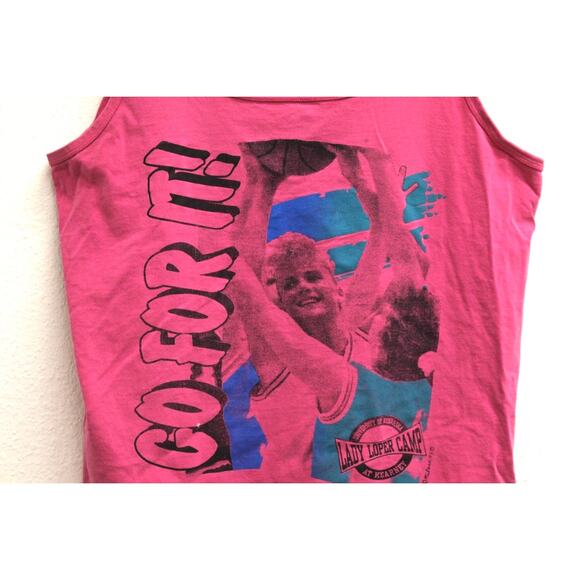 Vintage University of Nebraska at Kearney Lady Loper Camp Tank Top Large - Picture 2 of 9